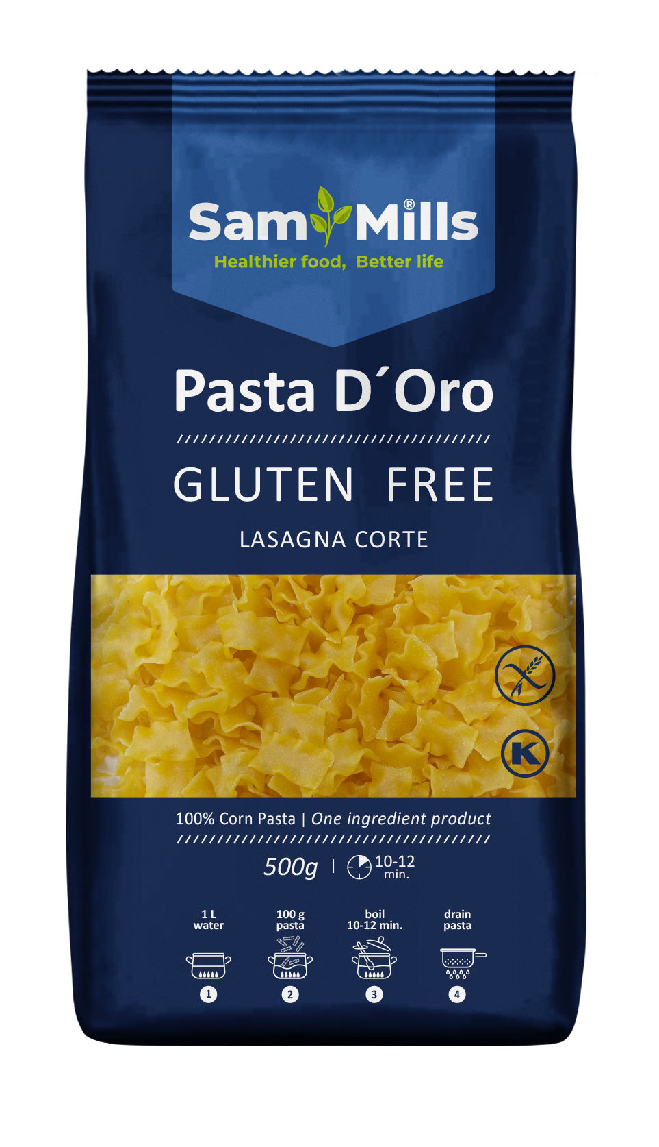 Corn Pasta 500g Lasagne Corte