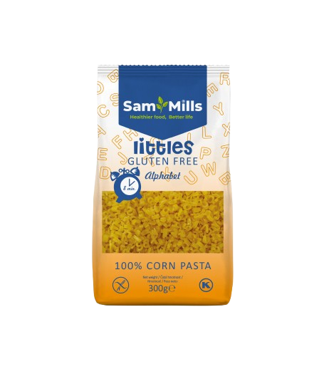 Corn pasta Littles alphabet